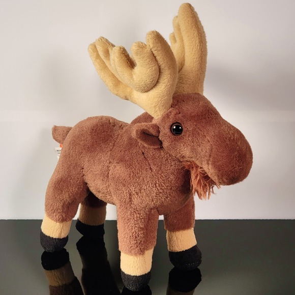 Realistic Moose‎ Plush Cuddlekins Stuffed Animal Brown 10 Inch by Wild Republic - Picture 3 of 9